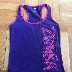 Zumba tank top size S, says L but is small